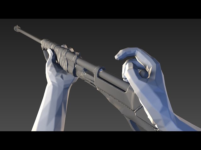 Rust bolt-action rifle animation showcase (alpha)