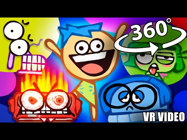 360 VR The Ultimate “Inside Out” Recap Cartoon | VR version