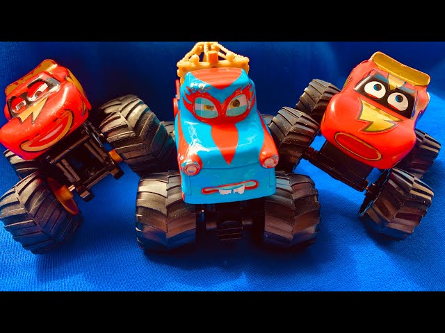 Monster Truck Tow Mater and Mcquuen Drive in Amusement Park-#4khdr #lightningmcqueen