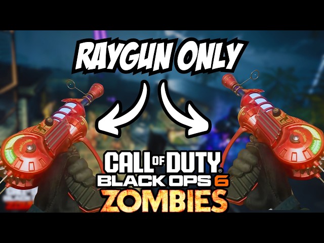 HOW LONG CAN I SURVIVE USING ONLY THE RAYGUN IN BLACK OPS 6 ZOMBIES ??!!