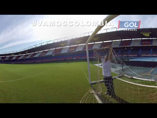 Así se colocaron las mallas de los arcos en el 'Metro' | Gol Caracol