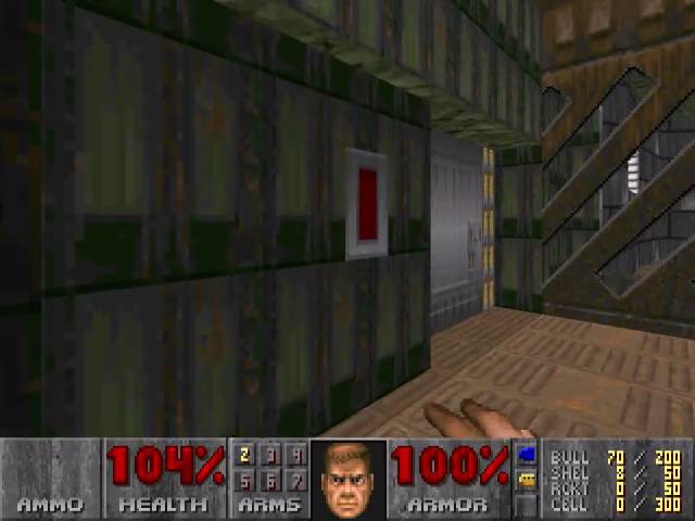 Doom level E1M4, Command Control: Keys and exit