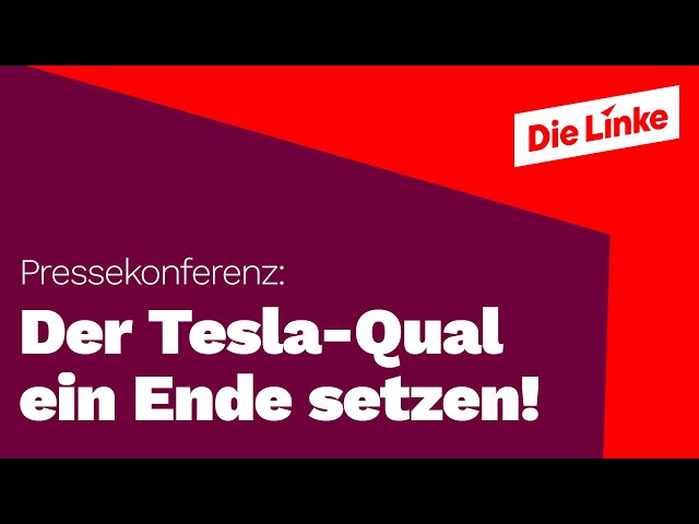 Katina Schubert und Sebastian Walter: Der Tesla-Qual ein Ende setzen!