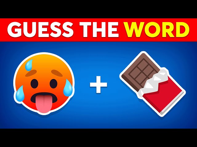 Guess the WORD by Emojis? 🤔 Emoji Quiz