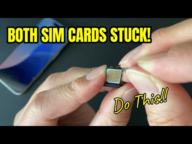 Dual Sim Cards Stuck? How to get Chips out of IPhone!