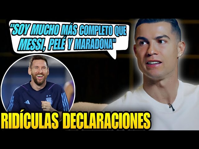 🚨 CRISTIANO RONALDO vuelve a ATACAR a MESSI 💥 Asegura ser MUCHO MEJOR que PELÉ, MARADONA y MESSI 🤣