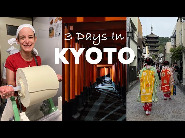 kyoto vlog ⛩️🍵 | cafe hopping, tea ceremony, ramen making class & exploring the city