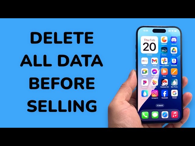 How To Delete All Data On iPhone Before Selling?