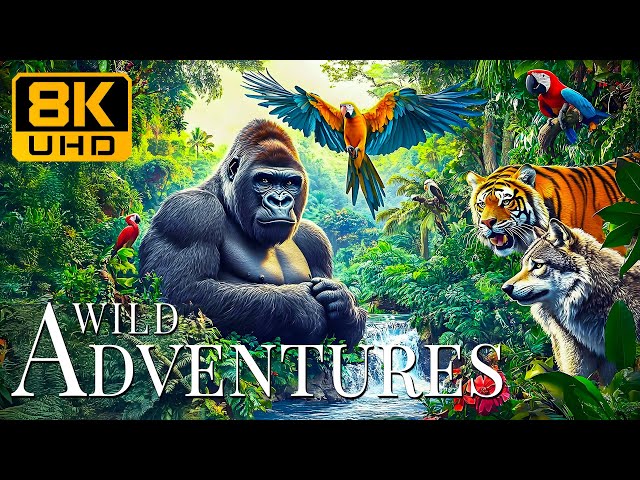 Wild Adventures 8K UHD 🐾 Mountain Creatures With Soft Music