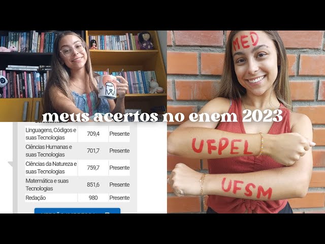 Meus acertos e TRI no ENEM para ser aprovada em medicina