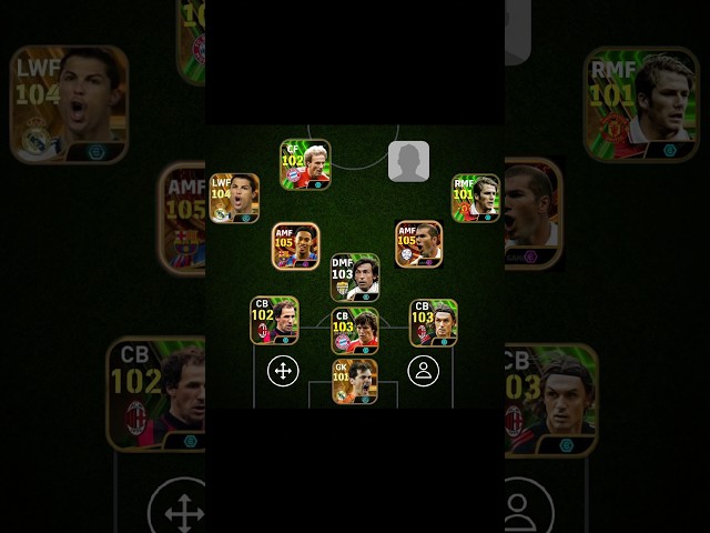 Efootball best legend squad who is your favorite player in this squad #efootball #football