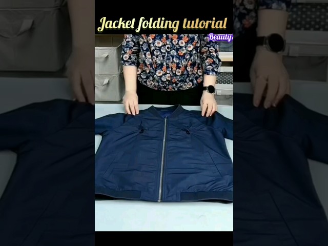 Master the Art of Folding a Jacket | Quick Tutorial #shorts #styletips #foldclothes #fashion