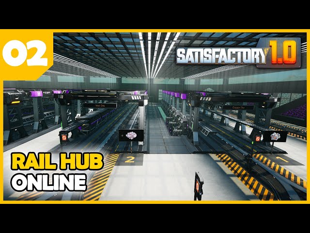 Central Rail HUB complete - Satisfactory 1.0 MEGAFACTORY EP02