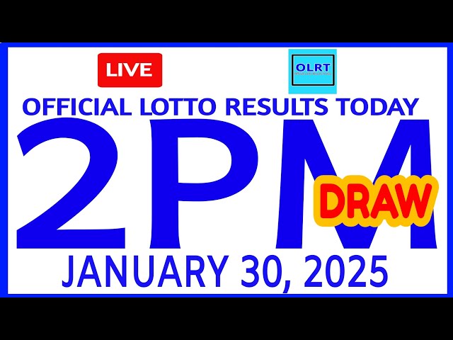 Lotto Results Today January 30, 2025 2pm draw swertres results