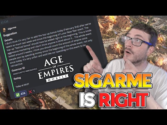 @Sigarme Is 100% RIGHT! Sneakyy Armyy Supports This Message! | Age of Empires Mobile