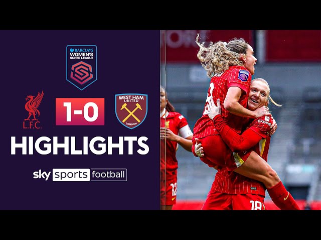 Kiernan strike seals victory for reds! | Liverpool 1-0 West Ham | WSL Highlights