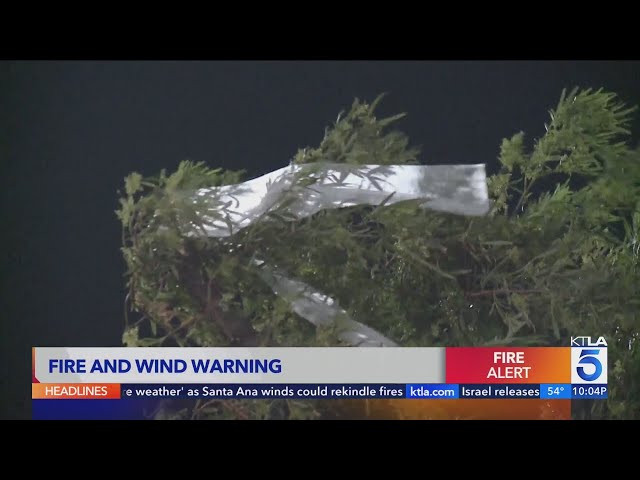 Fire, wind warnings remain in effect overnight