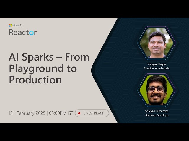 AI Sparks – From Playground to Production