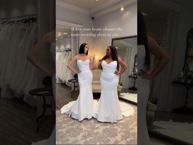 One Wedding Dress on Two Sizes! 🤍