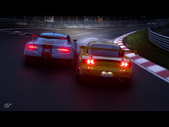 [PS5] GT7 Nürburgring RE Amemiya FD3S RX-7 VS Aston Martin DBR9 GT1 '10 (v1.55)