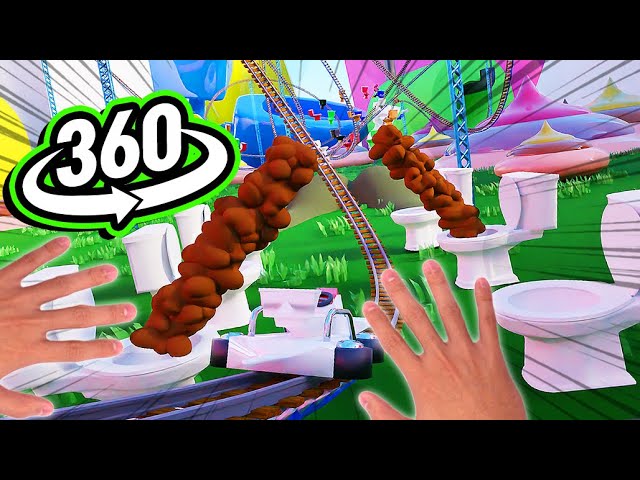 VR 360 Roller coaster | Toilet Express