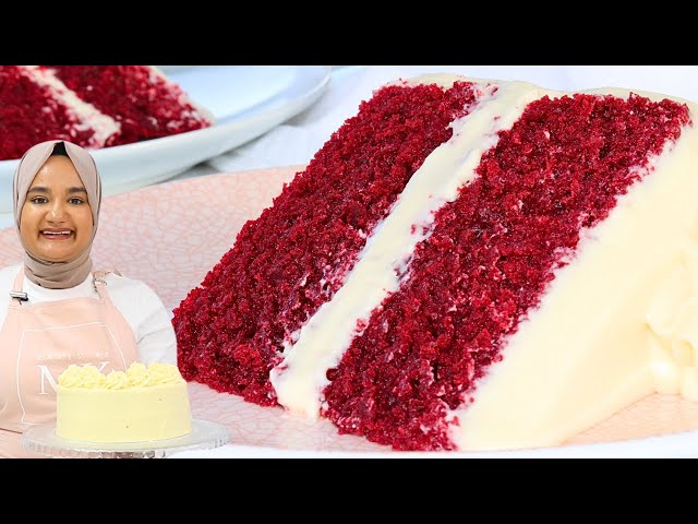 You won't believe this RED VELVET CAKE has NO EGGS! Super velvety & moist