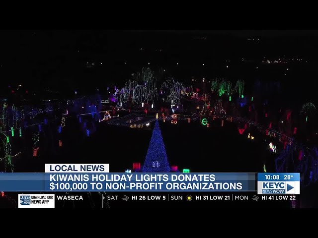 Kiwanis Holiday Lights donates $100,000 to non-profit organizations