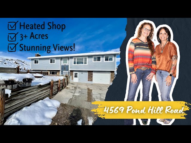 Tour This Stunning 5-Bedroom Home🗻 Spectacular Mountain Views! 4569 Pond Hill Road Casper Wyoming