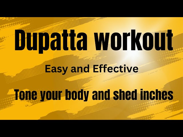 14 mins Dupatta Workout | Low Impact | Inch loss | Weight loss | Home Workouts |