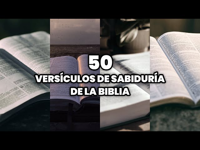 Los 50 Mejores Versículos de Sabiduría de la Biblia | Versículos para Sabios