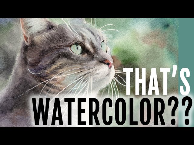 How to Paint a Realistic Cat with Watercolor - Step by Step Tutorial