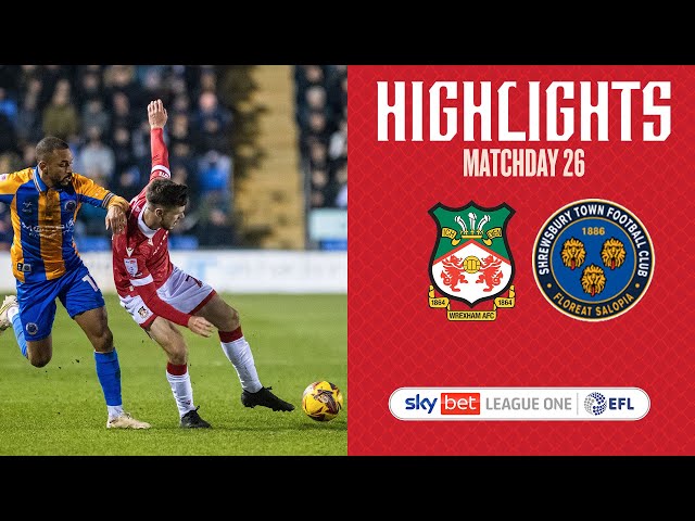 HIGHLIGHTS | Shrewsbury Town vs Wrexham AFC