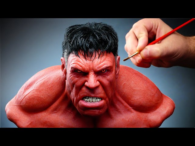 Red Hulk Sculpture Timelapse - Captain America: Brave New World