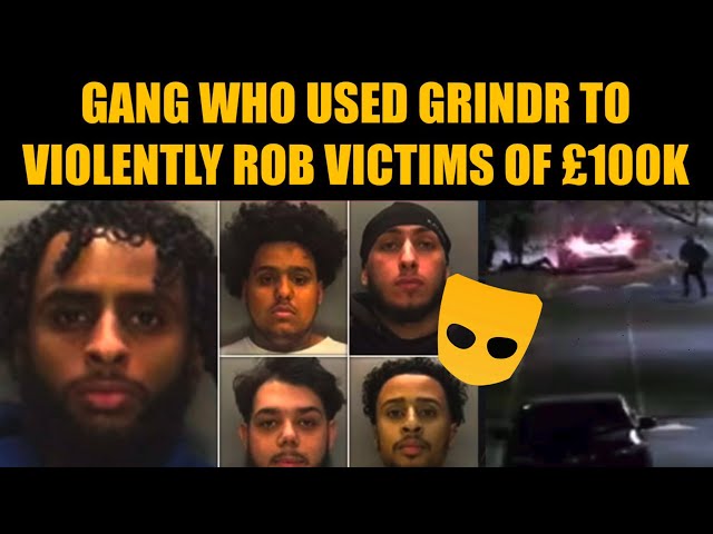 A Robbery Gang would meet victims off Grindr and Rob them of £100K