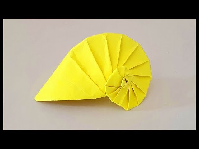 Origami Paper Art - How to Make a Sea Shell  🐚  Como Fazer uma Concha  (All Paper Art)