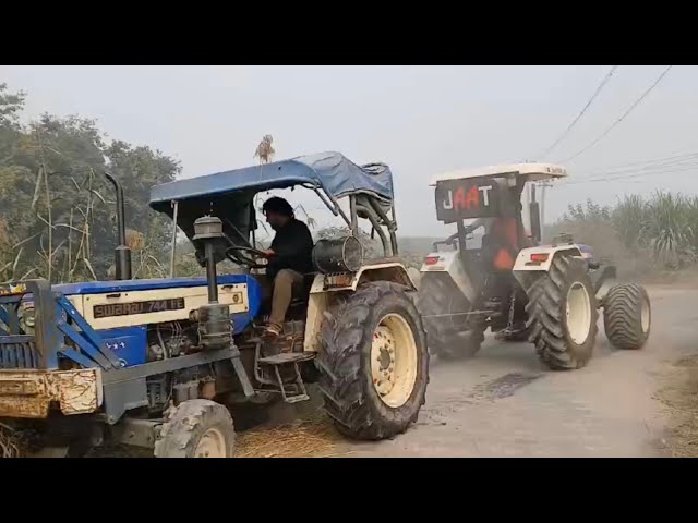 Swaraj 744 VS  New Holland 3630 Tractor Tochan