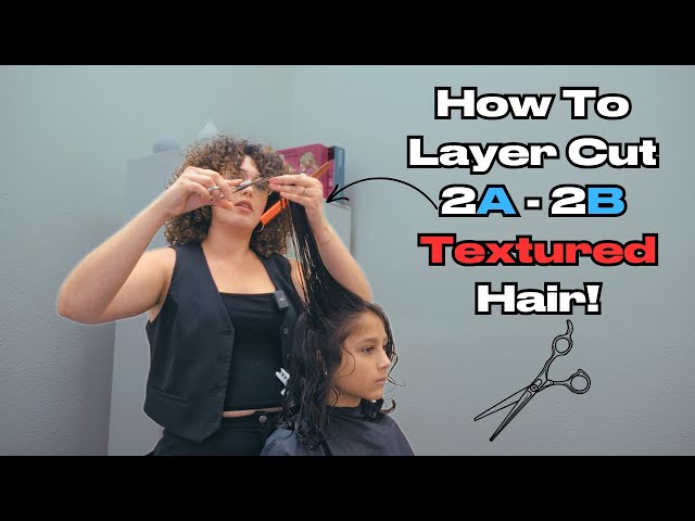 How To Do a Textured Layered Haircut on 2A   2B Textured Hair