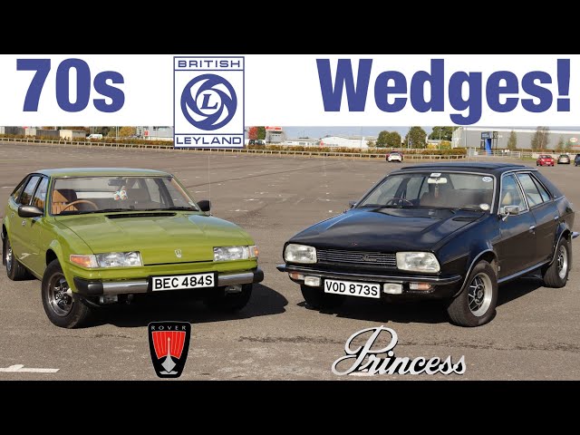 Rover SD1 & Leyland Princess - 70s British Wedge Battle! (1977 SD1 2600 & 1977 2200 HLS Road Test)