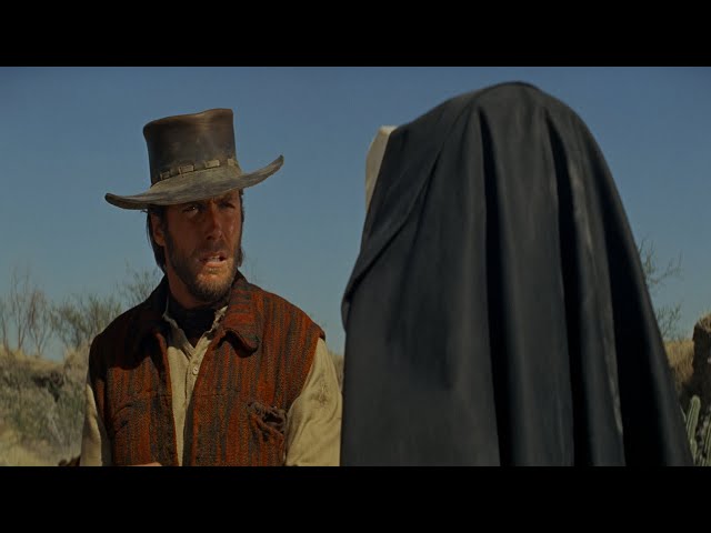 Clint Eastwood 1970 You wanna bless 'em, you bless 'em dry. 4K