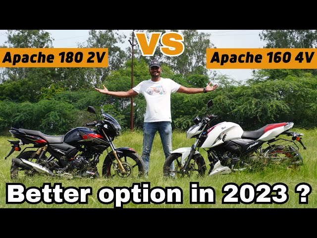 TVS Apache 180 2V vs TVS Apache 1604v comparison - "Same Price Better Choice ?"