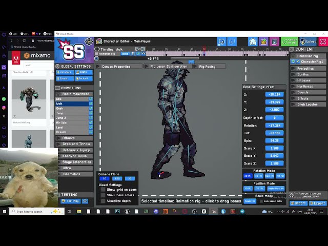 CREATING PIXEL SPRITE ANIMATIONS FOR MY GAME USING SMACKSTUDIO AGAIN