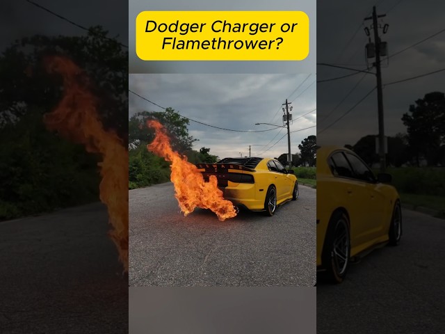 Muscle Meets Fire: Comparing the Dodge Charger and a Flamethrower