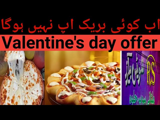 Valentine's day offer : 1 Large pizza / 1 Clod drink / 1 Three milk cake . Just in 1000/ only