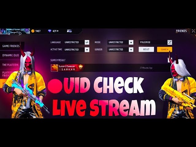 UID CHECKING ✅||FREE FIRE UID CHECKING✅🔥