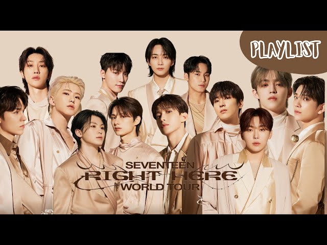 [PLAYLIST] SEVENTEEN RIGHT HERE WORLD TOUR WITH LYRICS ROMANIZED