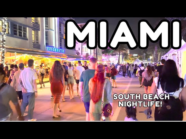 Walking OCEAN DRIVE MIAMI at Night! | Miami Nightlife Walk