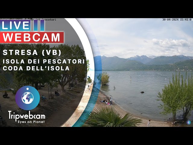 Isola dei Pescatori Live cam - Borromeo Islands Stresa