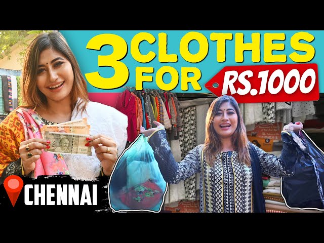 Street Shopping in Chennai 🛍👗| Pantheon Road | Sunita Xpress