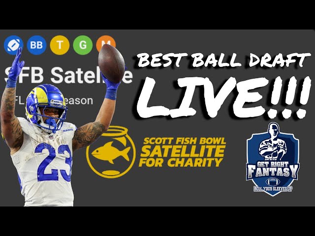 Live Underdog Fantasy $5 Scott Fish Bowl Charity Draft for spot in SFB15!