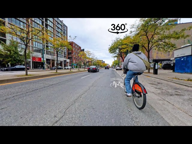 Virtual Bike Ride in Toronto - Spadina Avenue | 360 VR [8K]